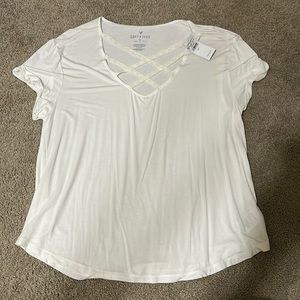 American Eagle Soft & Sexy size large lace crisscross top